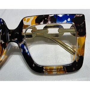 NWT EyeKepper 2.0 Square Cat Eye Animal Chain Arm Readers Reading Glasses 135442